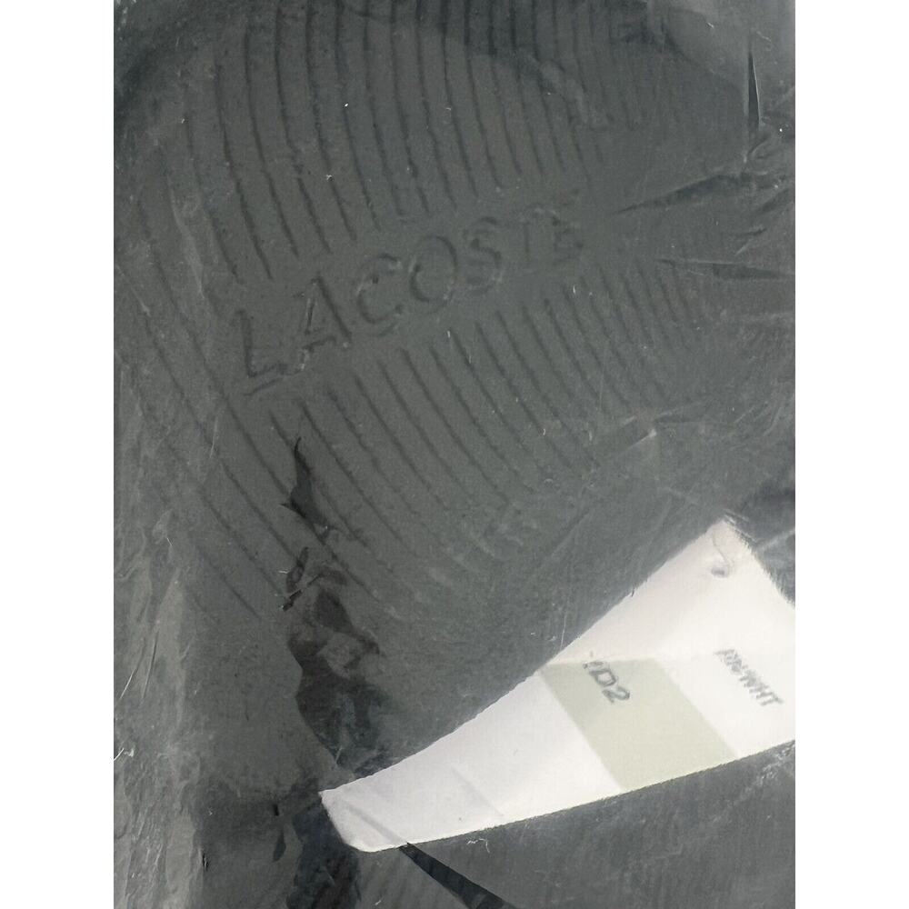 Lacoste Womens Size 6 BIG CROC Slides 319 GREEN / WHITE Sandals NWT In Bag - Picture 5 of 9